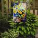 Caroline's Treasures Sunflowers by Roy Avis 2-Sided Garden Flag, Polyester in Blue/Brown | 15 H x 11 W in | Wayfair ARA0063GF