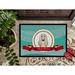 Caroline's Treasures Afghan Hound Merry Christmas Non-Slip Outdoor Door Mat Synthetics | 18 W x 27 D in | Wayfair BB1554MAT