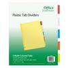 Office Essentials Insertable Dividers 5 Tab Multicolor 1 Set (11465)