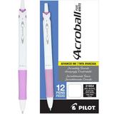 Pilot Acroball PureWhite Advanced Ink Pens Fine Point (0.7 mm) Black Ink 12 Count 22477878