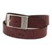 Men's Brown New York Yankees Brandish Leather Belt