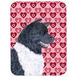 Caroline's Treasures Valentine Hearts Akita Hearts Love & Valentine's Day Portrait Glass Cutting Board Glass | 0.15 H x 11.25 W x 15.38 D in | Wayfair