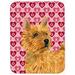 Caroline's Treasures Valentine Hearts Norwich Terrier Hearts Love & Valentine's Day Cutting Board | 0.15 H x 11.25 W x 15.38 D in | Wayfair