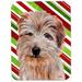 Caroline's Treasures Norfolk Terrier Candy Cane Christmas Glass Cutting Board Glass | 0.15 H x 11.25 W x 15.38 D in | Wayfair SC9808LCB