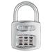 ABUS 160/40 Combination Padlock,Front,Black/Silver