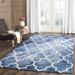 White 24 x 0.25 in Area Rug - House of Hampton® Berman Geometric Handmade Tufted Wool Navy/Ivory Area Rug Wool | 24 W x 0.25 D in | Wayfair