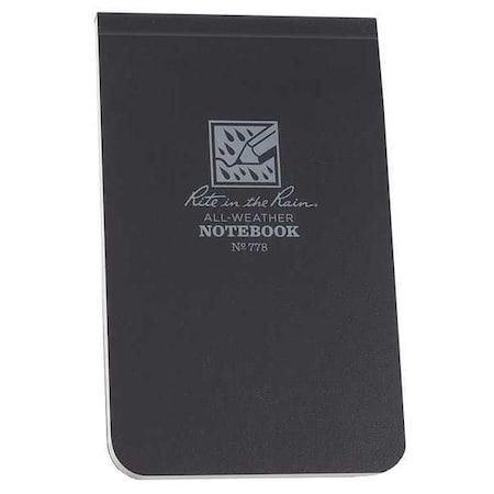 RITE IN THE RAIN 778 Memo Book,50 Sheets,Yellow Cover,20lb