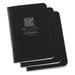 RITE IN THE RAIN 771FX-M Notebook,Universal,12 Sheets,Black,PK3