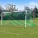 FORZA 24ft x 8ft Full Size Striped Football Goal Net | Striped Replacement Football Nets [SINGLE] (Green/White)