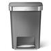 Simplehuman 45 Liter/12 Gallon Rectangular Kitchen Step Trash Can w/ Soft-Close Lid, Plastic Plastic in Gray | 26 H x 19 W x 13.3 D in | Wayfair
