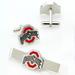 Ohio State Buckeyes Silvertone Team Logo Tie Clip & Cufflinks Set