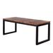 Wildon Home® Solid Wood Dining Table Wood in Brown/Gray, Size 30.0 H x 79.0 W x 30.0 D in | Wayfair CST42022 29143683