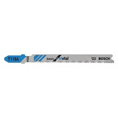 BOSCH T118A3 3In, 24TPI, HSS Shank Jigsaw Blade, PK3