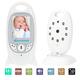 Trustdeal Audio Video Baby Monitor Wireless Camera Night Vision 2 Way Talk with Lullabies Temperature (VB601)
