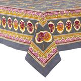Couleur Nature Pansy Tablecloth Cotton in Gray | 86 W x 59 D in | Wayfair 30-13-3