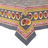 Couleur Nature Pansy Tablecloth Cotton in Gray | 106 W x 71 D in | Wayfair 30-13-4