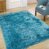 Blue 91 x 2 in Area Rug - AllStar Rugs Light Rug Polyester | 91 W x 2 D in | Wayfair 237000-lblu-8x11