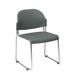 Office Star Products Armless Stackable Chair Plastic/Acrylic in Gray | 31 H x 21.5 W x 23 D in | Wayfair STC3030-2
