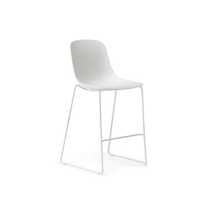 infiniti »PURE LOOP MONO« Design-Barhocker AC01 verchromt / IR8022 Schwarz Image