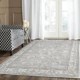 Mauve/Cream Rectangle 9' x 12' Area Rug - Charlton Home® Clairborn Valencia Performance Oriental Rug 108.0 x 0.25 in Polyester | Wayfair