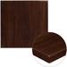 Flash Furniture Glenbrook 24" x 30" High-Gloss Resin Table Top w/ 2" Thick Drop-Lip in Brown | 1.75" H x 30" W x 30" D | Wayfair TP-WAL-3030-GG