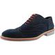 Mens Fashion Shoes Roamers Leather Shoes - Navy Real Suede, Mens UK 7 / EU 41