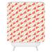 The Holiday Aisle® Karbach Santa Hats Single Shower Curtain Polyester | 72 H x 69 W in | Wayfair BRSD8975 29855760