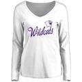 Women's White Northwestern Wildcats Dora Long Sleeve T-Shirt