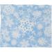 The Holiday Aisle® Gustavus Snow Flurries Plush Fleece Throw Metal in Blue | 40 H x 30 W in | Wayfair BRSD9634 29857484