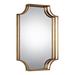 Uttermost Lindee Gold Leaf 20" x 29 3/4" 3D Wall Mirror