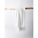 Coyuchi Cloud Loom 100% Cotton Hand Towel Terry Cloth/Turkish Cotton in Gray/White | Wayfair 1019318