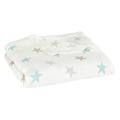 aden + anais silky soft Dream Blanket, 120x120cm, Ideal Newborn Nursery & Cot Blankets for Baby Girls & Boys, Toddler & Infant Bedding of Bamboo Viscose Muslin, Shower & Registry Gift, milky way