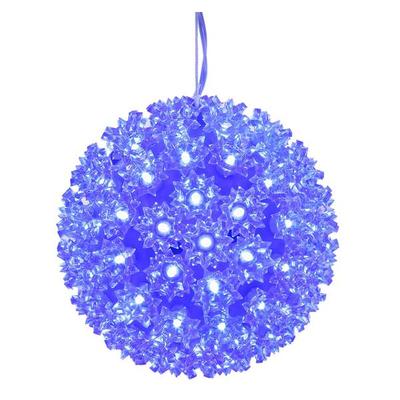Vickerman 389805 - 150Lt x 10" LED Blue Starlight Sphere (X121002) Hanging Christmas Light Sphere