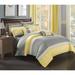 Chic Home Falcon Hotel 8 Piece Twin Bed-In-A-Bag Polyester/Polyfill/Microfiber in Yellow | Wayfair CS3406-WR