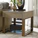 Lexington Shadow Play Empire Square End Table Wood/Glass/Metal in Brown/Gray | 24 H x 26 W x 26 D in | Wayfair 725-957