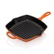 Le Creuset Signature Enamelled Cast Iron Grillit Frying Pan With Helper Handle and Two Pouring Lips, For All Hob Types and Ovens, 26 cm, Volcanic, 20183260900422