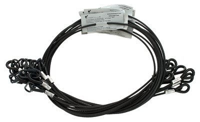 Stairville Safety Set 120cm/4mm Bk 10pcs