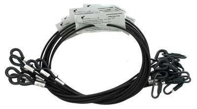 Stairville Safety Set 100cm/4mm Bk 10pcs