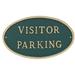 Montague Metal Products Inc. Visitor Parking Statement Garden Plaque Metal | 8.5 H x 13 W x 0.25 D in | Wayfair SP-20S-W-HGG