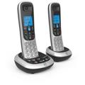BT 2700 Cordless Landline House Phone with Nuisance Call Blocker, Digital Answer Machine, Twin Handset Pack
