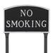 Montague Metal Products Inc. No Smoking Statement Garden Sign Metal | 13 H x 21 W x 0.25 D in | Wayfair SP-9L-BS-LS