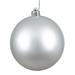 The Holiday Aisle® Holiday Décor Ball Ornament Plastic in Gray/Yellow | 2.4 H x 2.4 W x 2.4 D in | Wayfair HLDY1342 30062127