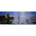 Water fountain with a rainbow in front of museum Hagia Sophia Istanbul Turkey Poster Print (18 x 7)