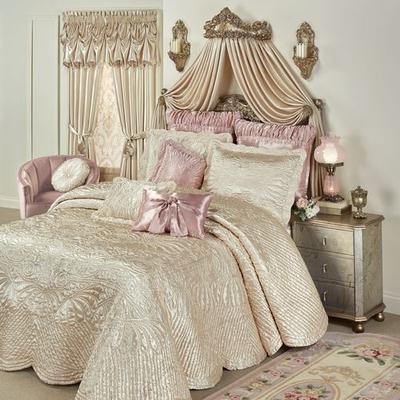 Portia II Grande Bedspread Pearl, King 24