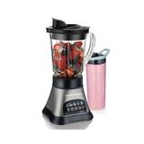 Hamilton Beach® Wave Crusher® Blender w/ Blend-in Travel Jar Plastic in Black/Gray | 15.2 H x 7.8 W x 6.8 D in | Wayfair 58161