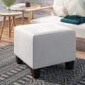 Brayden Studio® 19" Wide Velvet Square Cube Ottoman Velvet | 16 H x 19 W x 19 D in | Wayfair BRSD2128 25540583