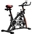 PROGEN NEW HEAVY DUTY SPIN 18KG FLYWHEEL AEROBIC TRAINING BIKE EXERCISE BIKE FITNESS BIKE HOME FITNESS GYM LED MONITOR (FREE WATER BOTTLE INCLUDED)