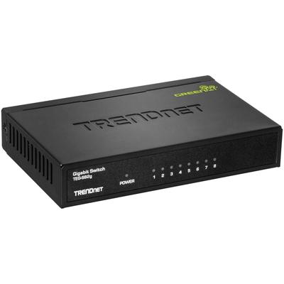 TRENDnet 8-Port Gigabit GREENnet Switch (8 Ports - 10/100/1000Base-T - 8 x Network - Twisted Pair -
