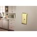 Franklin Brass Stamped Round 1-Gang Toggle Light Switch Wall Plate in Black | 4.88 H x 3.14 W x 0.22 D in | Wayfair W10245-FB-C