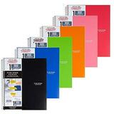 Five Star Spiral Notebook Graph Ruled 1 Subject 8.5 x 11 Inches 100 Sheets Assorted Colors (06190) Pack Of 6